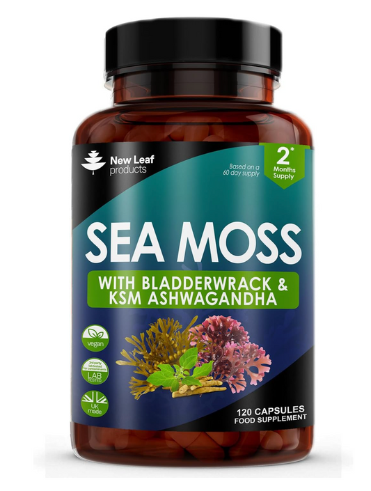 Sea Moss Complex High Strength Capsules with Bladderwrack & Ashwagandha